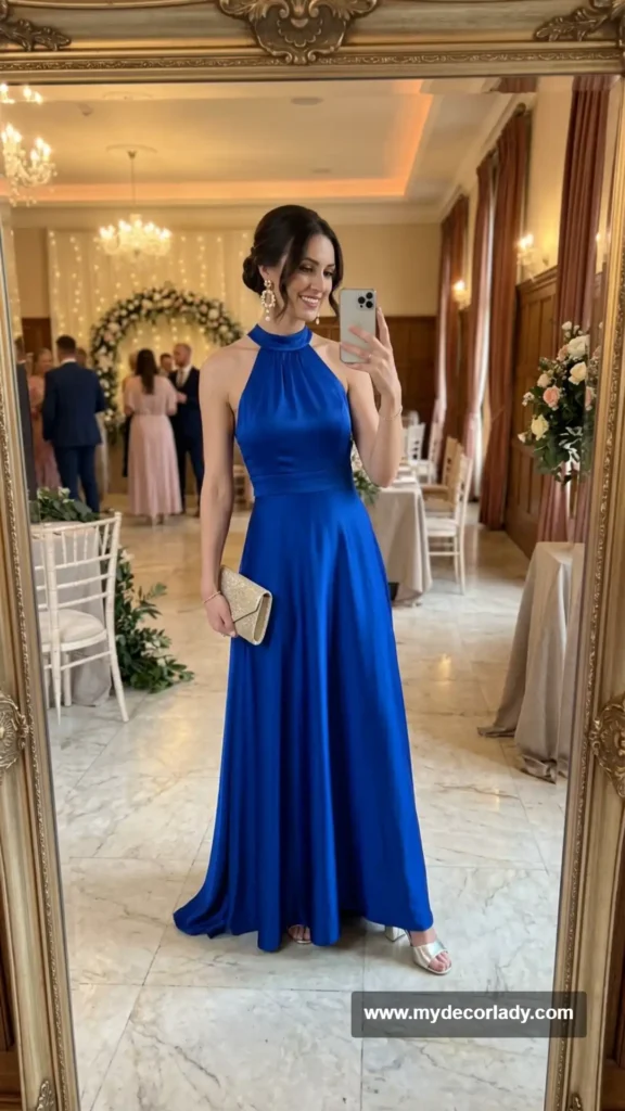 13. Halter-Neck Maxi Dress