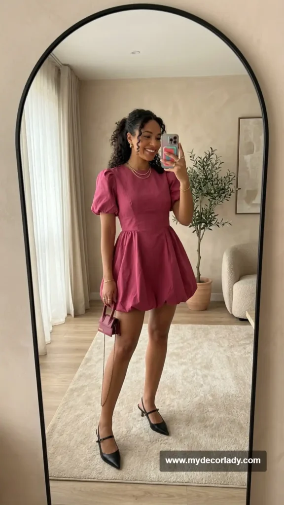 16. Bubble-Hem Mini Dress