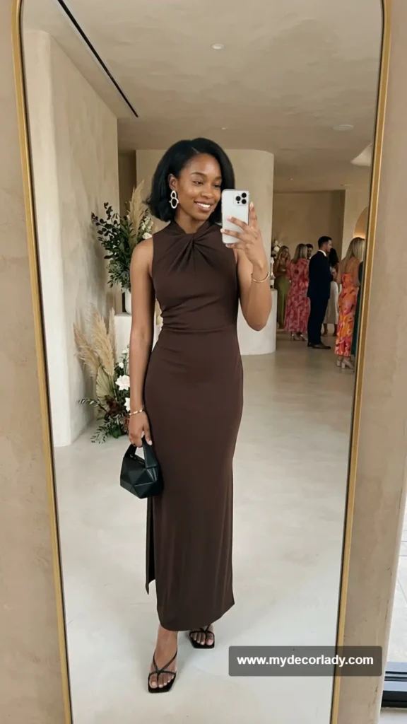 19. Sleek Column Maxi Dress
