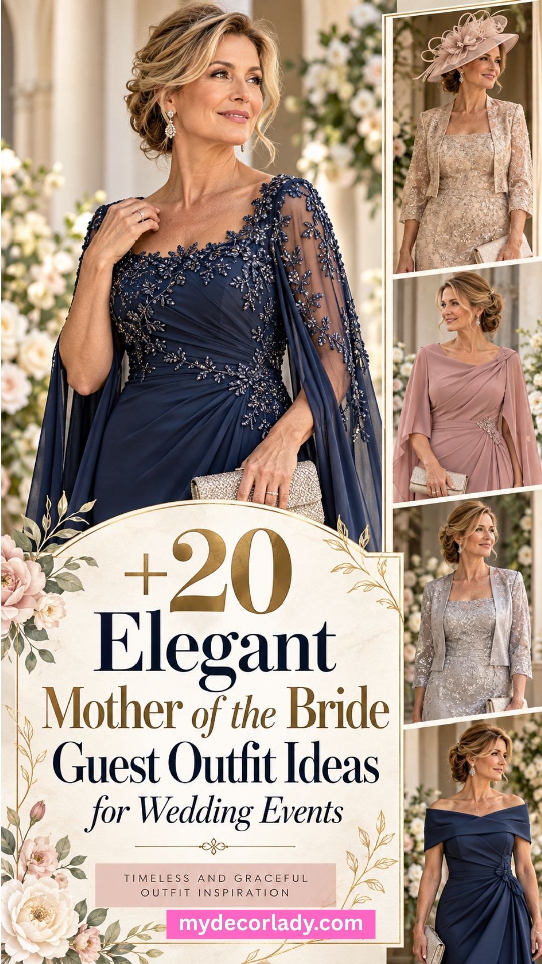 20 Elegant Mother of the Bride Guest Outfit Ideas for Wedding Events