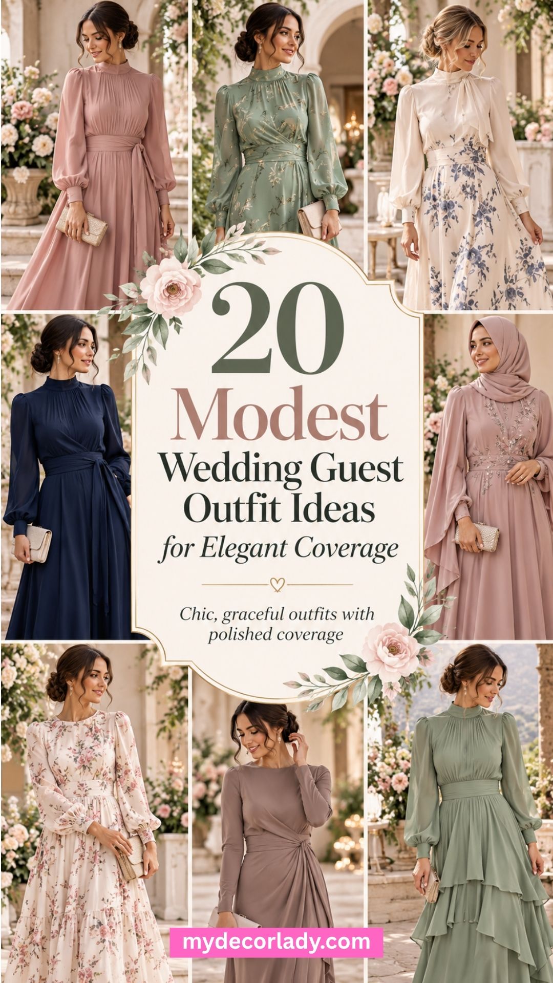 20 Modest Wedding Guest Outfit Ideas for Elegant Coverage