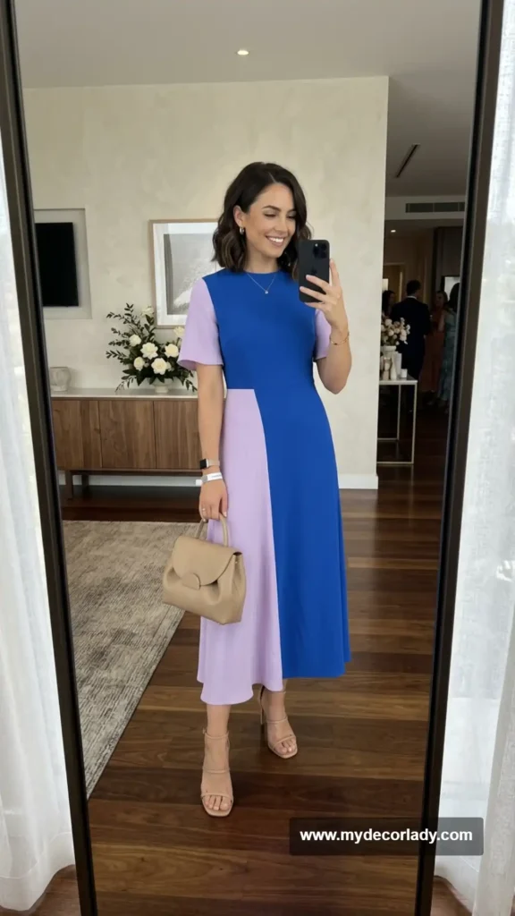 20. Color-Block Midi Dress