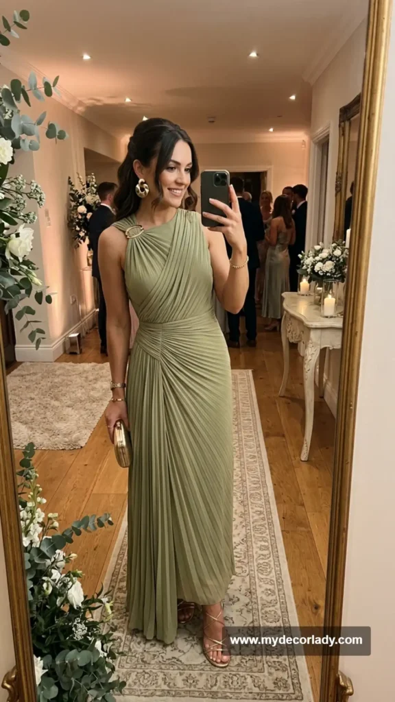 3. Draped Grecian-Inspired Maxi Dress