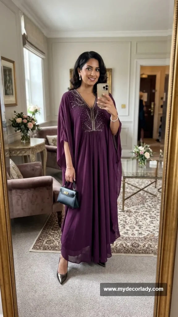 5. Embellished Kaftan-Inspired Maxi Dress