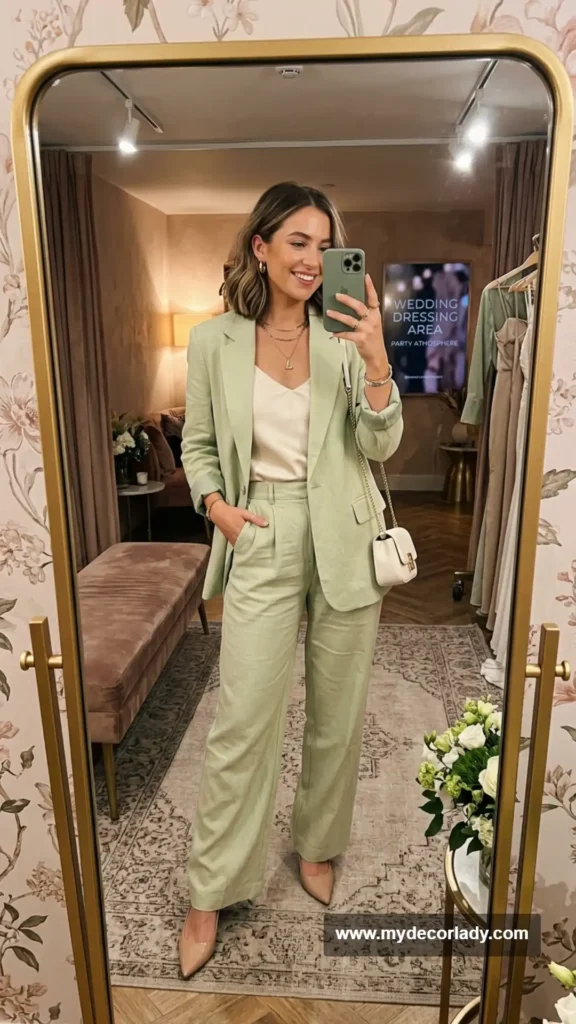 5. Pastel Tailored Suit