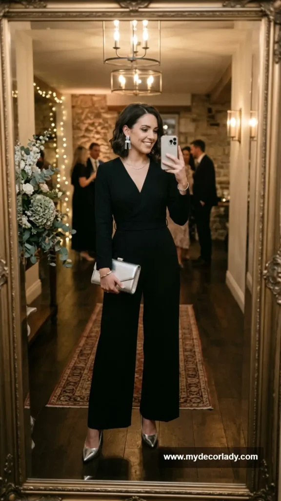 9. Black Wide-Leg Jumpsuit